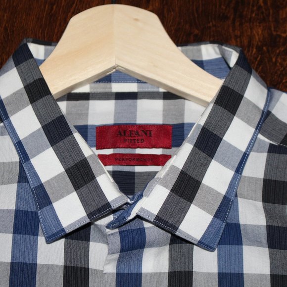 Alfani Checker Shirt - Picture 5 of 6